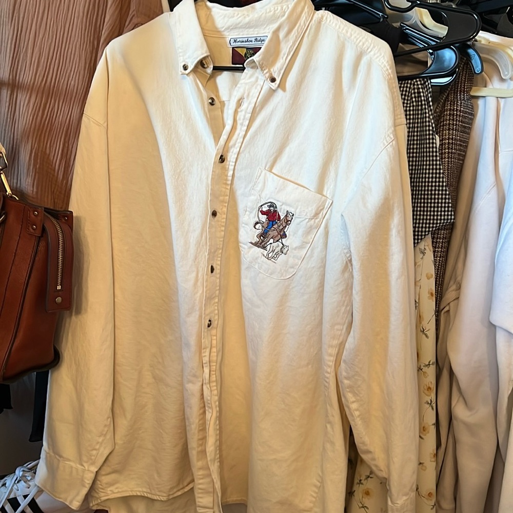vintage Calf Roping Shirt XL